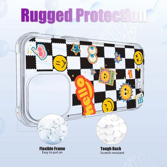 Iphone 15 Pro Max Case Acrylic Back Smiley (4322) - Picture 6 of 6